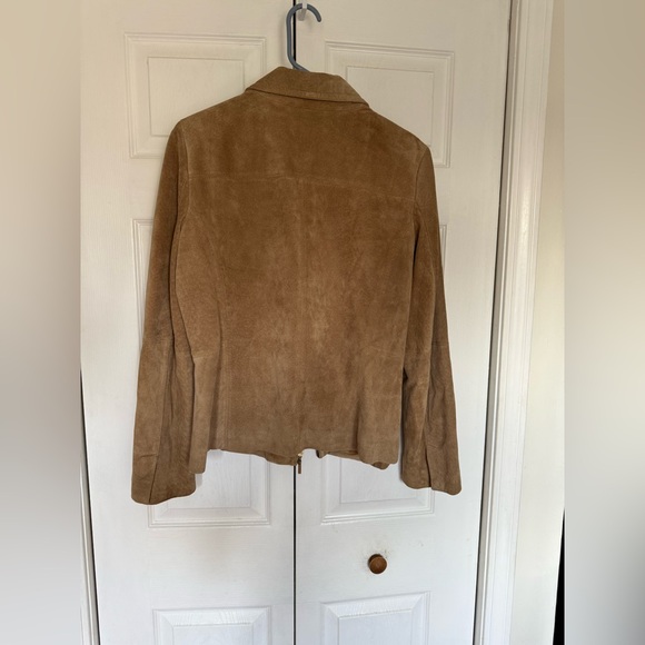Liz Claiborne Suede Western Women’s Tan Blazer Size Large - Picture 4 of 8